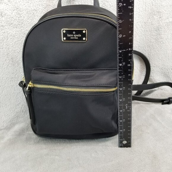 Kate Spade Purse Womens Black Nylon Bradley Wilson Road Backpack 11x9x6 - Picture 4 of 15